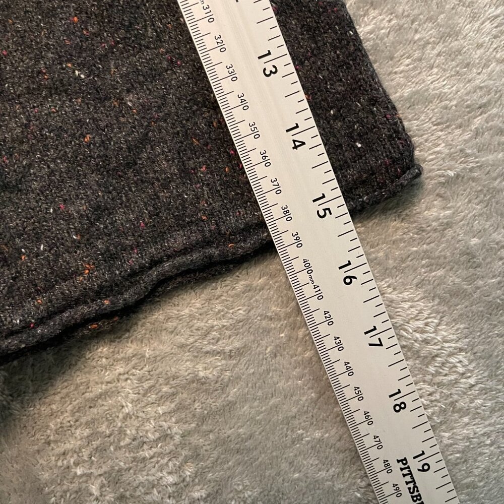Pure Jill Women Speckled Wool Blend Lagenlook Goblincore Keyhole Tunic Sweater M - Picture 10 of 13